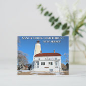 サンディーフックライトハウスニュージャージー葉書 ポストカード (スタンド正面)