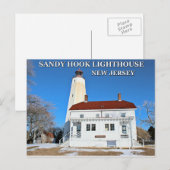 サンディーフックライトハウスニュージャージー葉書 ポストカード (正面/裏面)