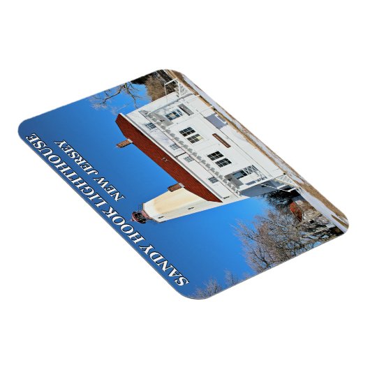 サンディーフックライトハウス、ニュージャージー州フォトマグネット マグネット (右側)