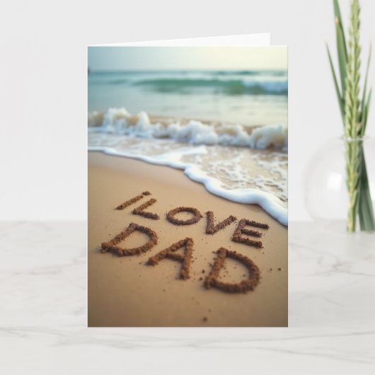 サンディー I Love Dad カード (正面)