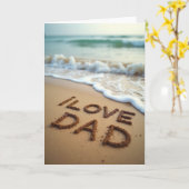 サンディー I Love Dad カード (黄色い花)