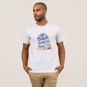 サンディ足指&シェルの願い – Life's aビーチティー Tシャツ (正面フル)