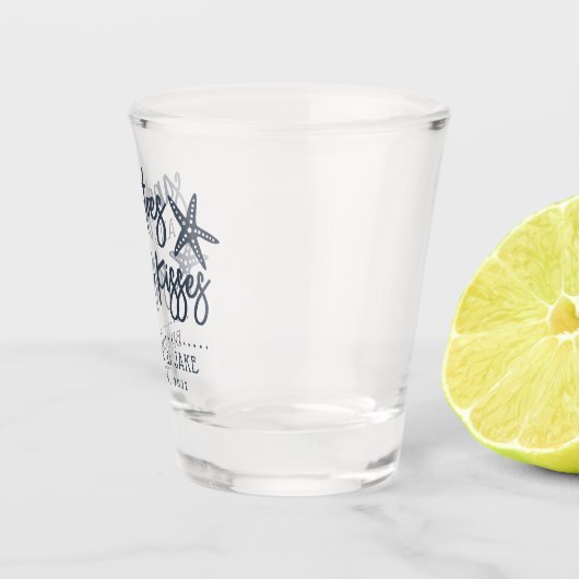 サンディ足指&塩辛いキス目的地ウェディングショット ショットグラス (右)