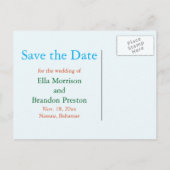 サンディ足指Saltyキス日付を保存 案内ポストカード (裏面)