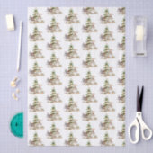 サンディ雪だるまクリスマスギャザリングパターン 薄葉紙 (クラフト)