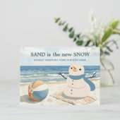サンディ雪だるまビーチシーンホリデームービング 案内状 (スタンド正面)