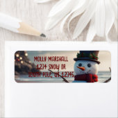 サンディ雪だるま ラベル (インサイチュ)