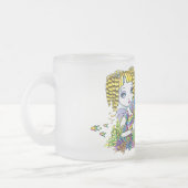 "サンディ"のかわいい虹の妖精の人魚の芸術の霜の降りたなマグ フロストグラスマグカップ (左)