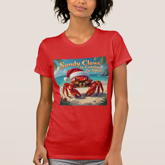 サンディ・クロウズが街にやってきた Tシャツ (正面)