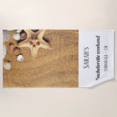 サンディ シーシェルズ ブライズテート ウィークエンド タオル (正面)