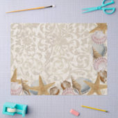 サンディ・シーシェルヒトデ海辺デコップコーナー 薄葉紙 (クラフト)