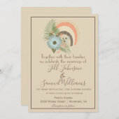 サンディ・シーシェル結婚コースト 招待状 (正面/裏面)