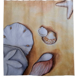 サンディ・シーシェル シャワーカーテン