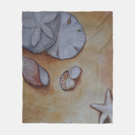 サンディ・シーシェル フリースブランケット