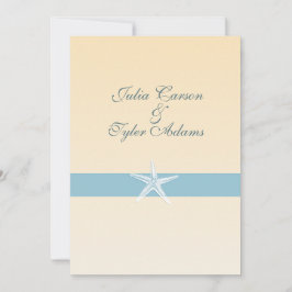 サンディ・スターフィッシュ招待状/ 5 x 7 招待状