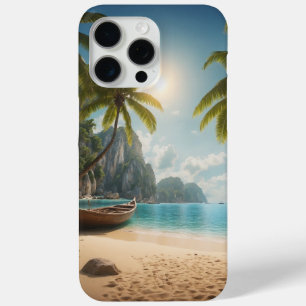 「サンディ・セレニティ:ビーチiPhoneケースデザイン」 iPhone 15 Pro Maxケース