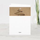 サンディ ツリー 折りたたみ ホリデー カード (裏面)