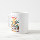 サンディ・トゥーズ サマー・ビーチへようこそ コーヒーマグカップ (正面左)