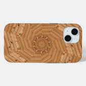 サンデッキ - 明るい木製の風車渦巻き Case-Mate iPhoneケース (裏面 (横))