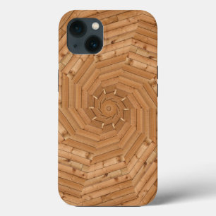 サンデッキ – 木製スワールモザイクケース – メイトiPhone Ca iPhone 13ケース