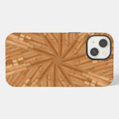 サンデッキ – 木製日が差すことモザイク iPhoneケース (裏面横)