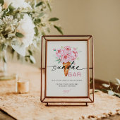 サンデバーアイスクリームScooped Upテーマの看板 ポスター