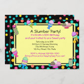 サンデパーティー誕生日 招待状 (正面/裏面)