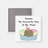 サンデマイお気に入りのデイ マグネット (正面/裏面)