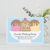 サンデメイキングバースデーパーティ招待状 招待状 (スタンド正面)