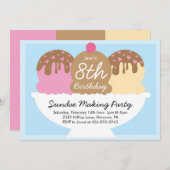 サンデメイキングバースデーパーティ招待状 招待状 (正面/裏面)