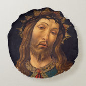 サンデル・ボッティチェリによってトーンで飾られたキリスト ラウンドクッション (裏面)