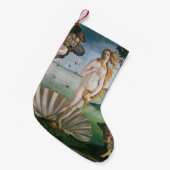 サンデル・ボッティチェリによるヴィーナスの誕生 スモールクリスマスストッキング (正面 (吊り時))