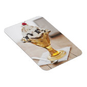 サンデーのクローズアップとさくらんぼの上面 マグネット (右側)