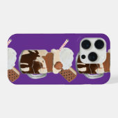 サンデーアイスクリーム楽しいデザート iPhoneケース (裏面横)