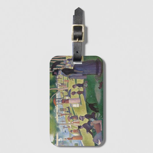 サンデーアフタヌーンズスーラットネオ絵画印象派 ラゲッジタグ (正面縦)