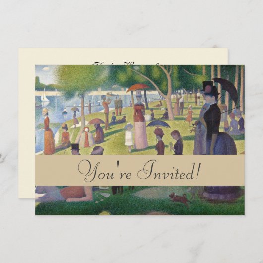 サンデーオンラグランデジャットシュアラ絵画ト 招待状 (正面/裏面)