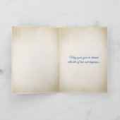 サンデーグラスの誕生日黄色のチューリップ カード (内部)