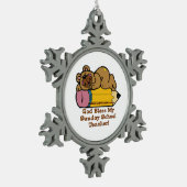 サンデースクール先生 スノーフレークピューターオーナメント (左)