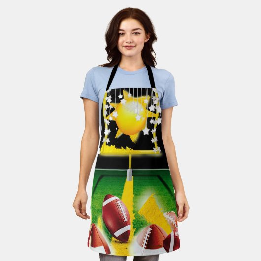 サンデーナイトサッカー！ エプロン (着用した状態)