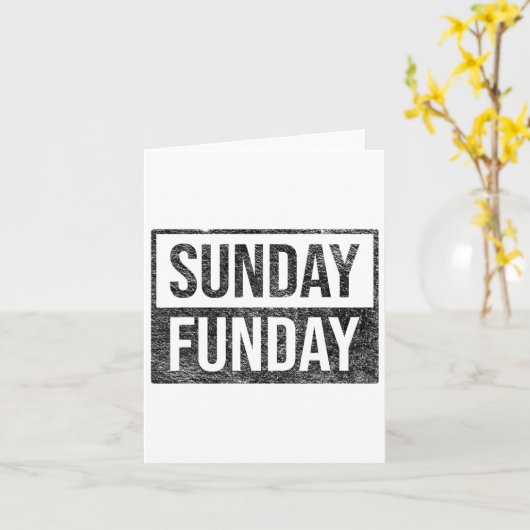 サンデーファンディブルンチフットビルスポーツバーブチャーチ カード (黄色い花)