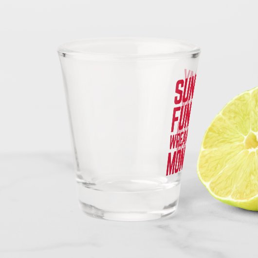 サンデーファンデイおもしろい引用文 ショットグラス (左)