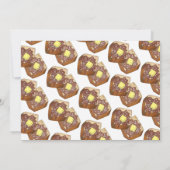 サンデーブレックファストブランチパーティーフランスのトースト 招待状 (裏面)