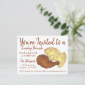 サンデーブレックファーストブランチチキンアンドワッフルズ インビテーションポストカード (スタンド正面)