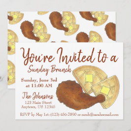 サンデーブレックファーストブランチチキンアンドワッフルズ 招待状