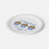 サンデーブレックファーストブランチパーティーブルーベリーマフィン ペーパープレート (アングル)