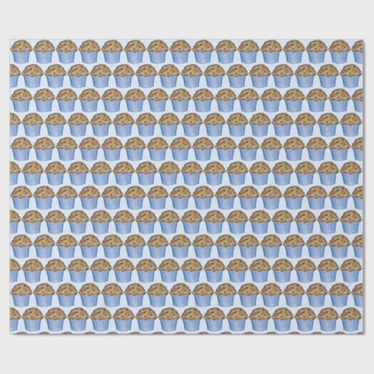 サンデーブレックファーストブランチパーティーブルーベリーマフィン ラッピングペーパー (フラット)