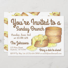 サンデーブレックファーストブランチビスケットソーセージグレービー 招待状