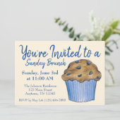 サンデーブレックファーストブランチブルーベリーマフィン 招待状 (スタンド正面)