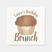 サンデーブレックファーストブルンチストリューセルクラムムマフィン スタンダードカクテルナプキン (正面)