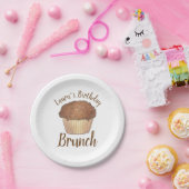 サンデーブレックファーストブルンチストリューセルクラムムマフィン ペーパープレート (パーティー)